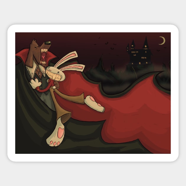 Sam & Max vampires Sticker by Kaerepi